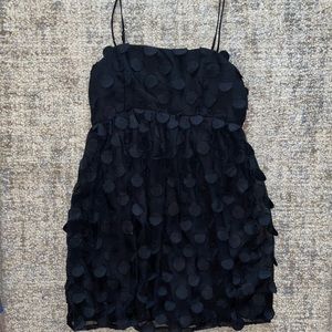 Black mini dress